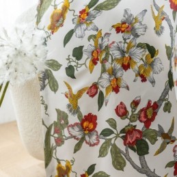 Vorhänge Mit Blattmuster Im Amerikanischen Stil Aus Polyester