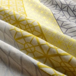 Nordischer Verdunkelungsvorhang Aus Baumwollleinen, Maßgefertigt, Geometrischer Jacquard Für Wohnzimmer Und Schlafzimmer