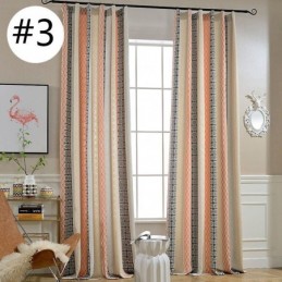 Nordischer Verdunkelungsvorhang Aus Baumwollleinen, Maßgefertigt, Geometrischer Jacquard Für Wohnzimmer Und Schlafzimmer