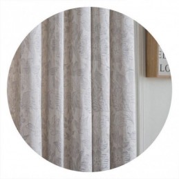 Nordischer Verdunkelungsvorhang Nach Maß, Vorhang Aus Leinen, Pflanzen-Jacquard, Für Wohnzimmer Und Schlafzimmer