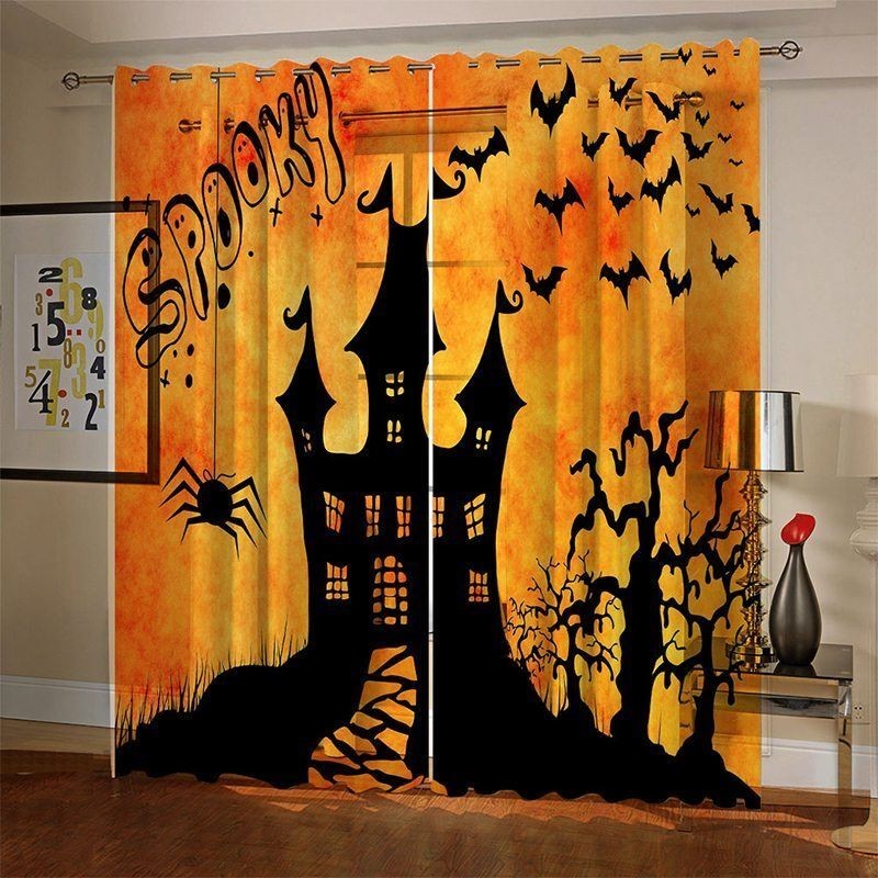 Vorhänge Halloween Digitaldruck Amerikanischer Stil