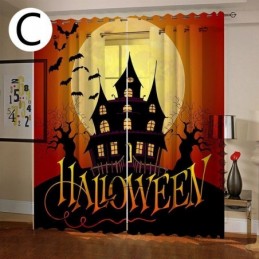 Vorhänge Halloween Digitaldruck Amerikanischer Stil