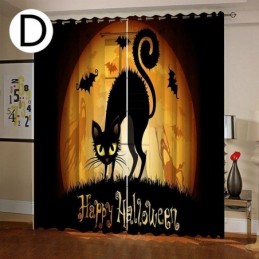 Vorhänge Halloween Digitaldruck Amerikanischer Stil