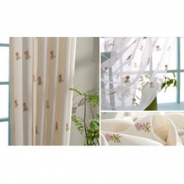 Floral Bestickter Vorhang Nach Maß Vorhang Nordische Baumwolle Für Wohnzimmer Schlafzimmer