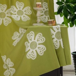 Bestickter Vorhang Im Nordischen Stil, Maßgefertigt, Vorhang Mit Blumenmuster, Polycotton, Für Wohnzimmer Und Schlafzimmer