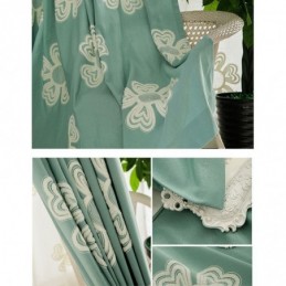 Bestickter Vorhang Im Nordischen Stil, Maßgefertigt, Vorhang Mit Blumenmuster, Polycotton, Für Wohnzimmer Und Schlafzimmer