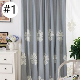 Bestickter Vorhang Im Nordischen Stil, Maßgefertigt, Vorhang Mit Blumenmuster, Polycotton, Für Wohnzimmer Und Schlafzimmer