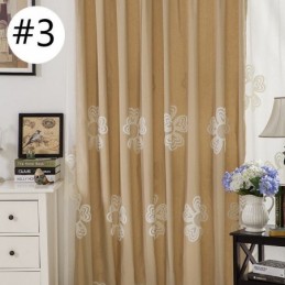 Bestickter Vorhang Im Nordischen Stil, Maßgefertigt, Vorhang Mit Blumenmuster, Polycotton, Für Wohnzimmer Und Schlafzimmer