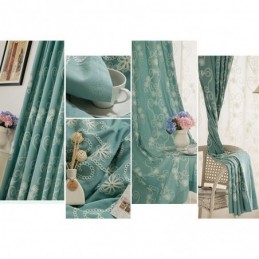 Pflanzenbestickter Vorhang Nach Maß, Vorhang Im Nordischen Stil, Baumwolle Für Wohnzimmer Und Schlafzimmer