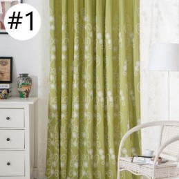 Pflanzenbestickter Vorhang Nach Maß, Vorhang Im Nordischen Stil, Baumwolle Für Wohnzimmer Und Schlafzimmer