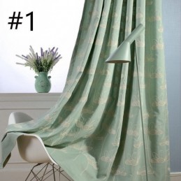 Nordischer Verdunkelungsvorhang Nach Maß, Vorhangpflanze Bestickt, Für Wohnzimmer, Schlafzimmer