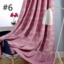 Nordischer Verdunkelungsvorhang Nach Maß, Vorhangpflanze Bestickt, Für Wohnzimmer, Schlafzimmer
