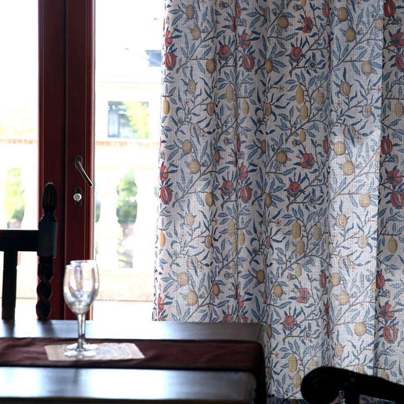 Pflanzendruck Vorhang Maßgeschneiderter Vorhang Minimalistischer Verdunkelungsvorhang Für Wohnzimmer Schlafzimmer