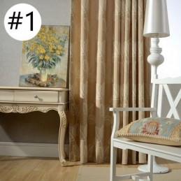 Verdunkelungsvorhang Aus Baumwollleinen, Maßgefertigt, Vorhang Mit Nordischem Blattmuster, Bestickt, Für Wohnzimmer Und Schlafzimmer