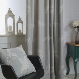 Verdunkelungsvorhang Aus Baumwolle, Maßgefertigt, Vorhang Mit Nordischem Blattmuster, Bestickt, Für Wohnzimmer Und Schlafzimmer