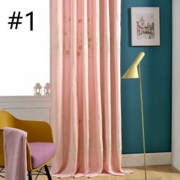 Verdunkelungsvorhang Aus Baumwolle, Maßgefertigt, Nordische Pflanzenstickerei, Für Wohnzimmer Und Schlafzimmer