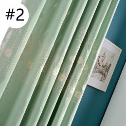Verdunkelungsvorhang Aus Baumwolle, Maßgefertigt, Nordische Pflanzenstickerei, Für Wohnzimmer Und Schlafzimmer