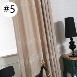 Nordischer Pflanzenbestickter Vorhang Nach Maß, Vorhangleinen Für Wohnzimmer, Schlafzimmer