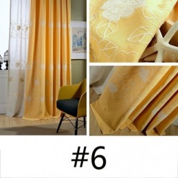 Nordischer Verdunkelungsvorhang Aus Baumwollleinen, Maßgefertigt, Vorhang Mit Blumenstickerei Für Wohnzimmer Und Schlafzimmer