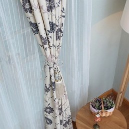 Nordic Baumwolle Blackout Vorhänge Gedruckt Floral Fenster Für Wohnzimmer