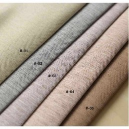 Moderne Plain Farbe Leinen Blackout Vorhänge Premium Custom Wohnzimmer Esszimmer