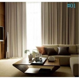 Moderne Plain Farbe Leinen Blackout Vorhänge Premium Custom Wohnzimmer Esszimmer