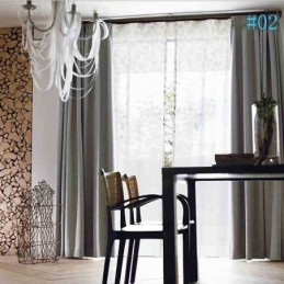 Moderne Plain Farbe Leinen Blackout Vorhänge Premium Custom Wohnzimmer Esszimmer