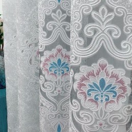 Bestickter Verdunkelungsvorhang, Maßgefertigter Vorhang, Blumenmuster, Fenstervorhänge Im Europäischen Stil Für Wohnzimmer