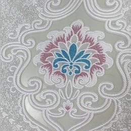 Bestickter Verdunkelungsvorhang, Maßgefertigter Vorhang, Blumenmuster, Fenstervorhänge Im Europäischen Stil Für Wohnzimmer