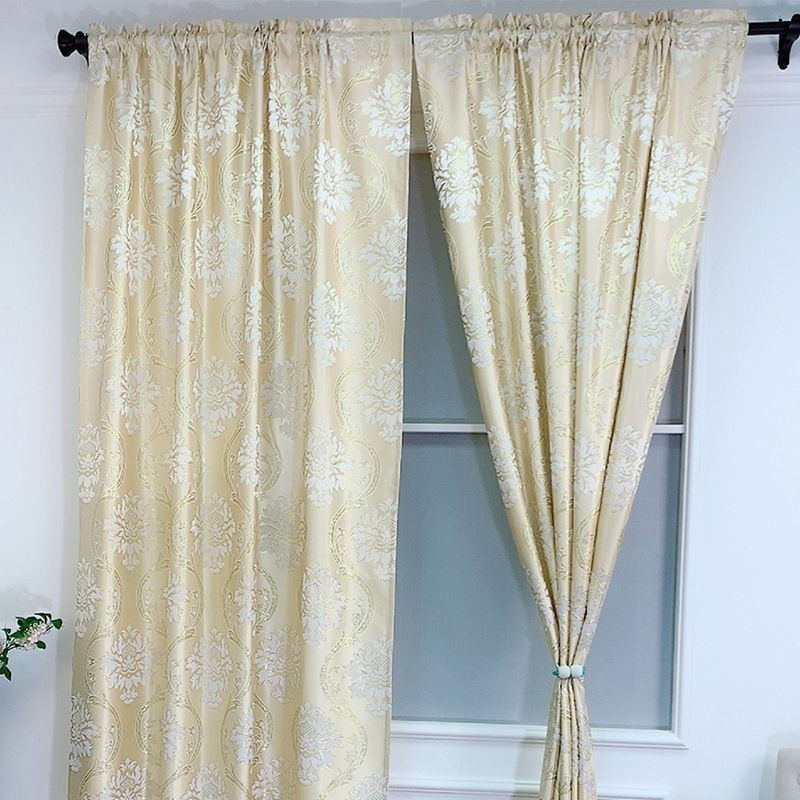 Jacquard Luxus Vorhang Maßgeschneiderte Vorhang Europäischen Blackout Für Schlafzimmer Wohnzimmer