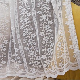 Französische Spitze Floret Voile Sheer Vorhang Nach Maß Vorhang Panel Balkon Wohnzimmer One