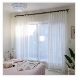Französische Spitze Floret Voile Sheer Vorhang Nach Maß Vorhang Panel Balkon Wohnzimmer One