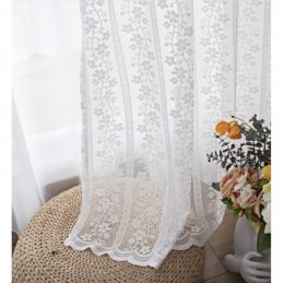 Französische Spitze Floret Voile Sheer Vorhang Nach Maß Vorhang Panel Balkon Wohnzimmer One