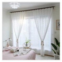 Französische Spitze Floret Voile Sheer Vorhang Nach Maß Vorhang Panel Balkon Wohnzimmer One