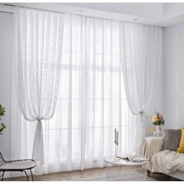 Französische Spitze Floret Voile Sheer Vorhang Nach Maß Vorhang Panel Balkon Wohnzimmer One
