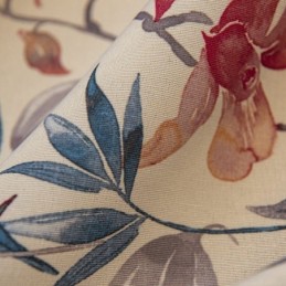 Amerikanischer Polycotton-Vorhang, Maßgefertigt, Pflanzen Bedruckt, Verdunkelungsvorhänge