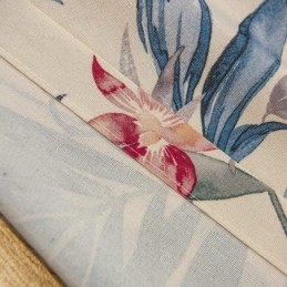 Amerikanischer Polycotton-Vorhang, Maßgefertigt, Pflanzen Bedruckt, Verdunkelungsvorhänge