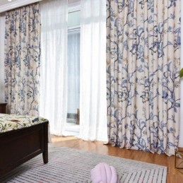 Amerikanische Vorhänge Mit Blumenmuster, Verdunkelung