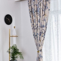 Amerikanische Vorhänge Mit Blumenmuster, Verdunkelung
