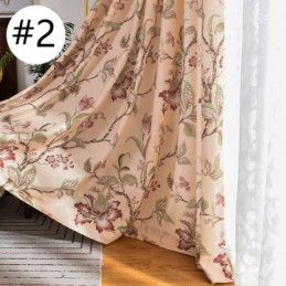 Amerikanische Vorhänge Mit Blumenmuster, Verdunkelung