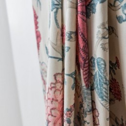 Polycotton-Vorhang, Maßgefertigt, Verdunkelungsvorhänge Mit Amerikanischem Blumenmuster