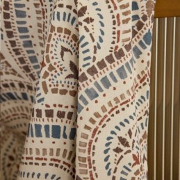 Polycotton Bedruckte Vorhänge Amerikanisches Vintage-Muster Verdunkelung