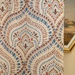 Polycotton Bedruckte Vorhänge Amerikanisches Vintage-Muster Verdunkelung