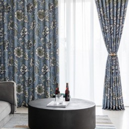 Vorhänge American Vintage Flowers Bedruckt Verdunkelungsvorhänge