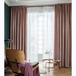Max Verdunkelungsvorhang Nach Maß, Gardine Samt-Imitat, Einfarbig, Für Schlafzimmer