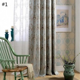 European Max Verdunkelungsvorhang, Maßanfertigung, Vorhang Luxus Damaskus Jacquard Schlafzimmer