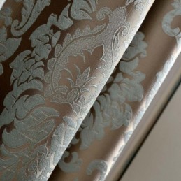 European Max Verdunkelungsvorhang, Maßanfertigung, Vorhang Luxus Damaskus Jacquard Schlafzimmer