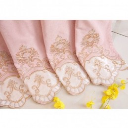 Chenille-Verdunkelungsvorhang, Maßgefertigt, Vorhang Im Europäischen Stil, Blumenstickerei, Für Wohnzimmer Und Schlafzimmer