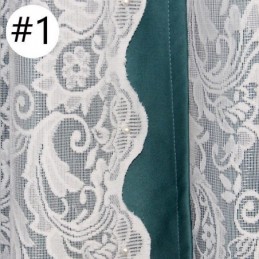 Verdunkelungsvorhang Im Nordischen Stil, Maßgeschneiderter Vorhang, Pflanzen-Jacquard-Stoffgarn, Integriert