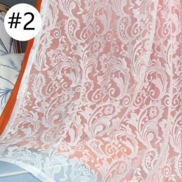 Verdunkelungsvorhang Im Nordischen Stil, Maßgeschneiderter Vorhang, Pflanzen-Jacquard-Stoffgarn, Integriert